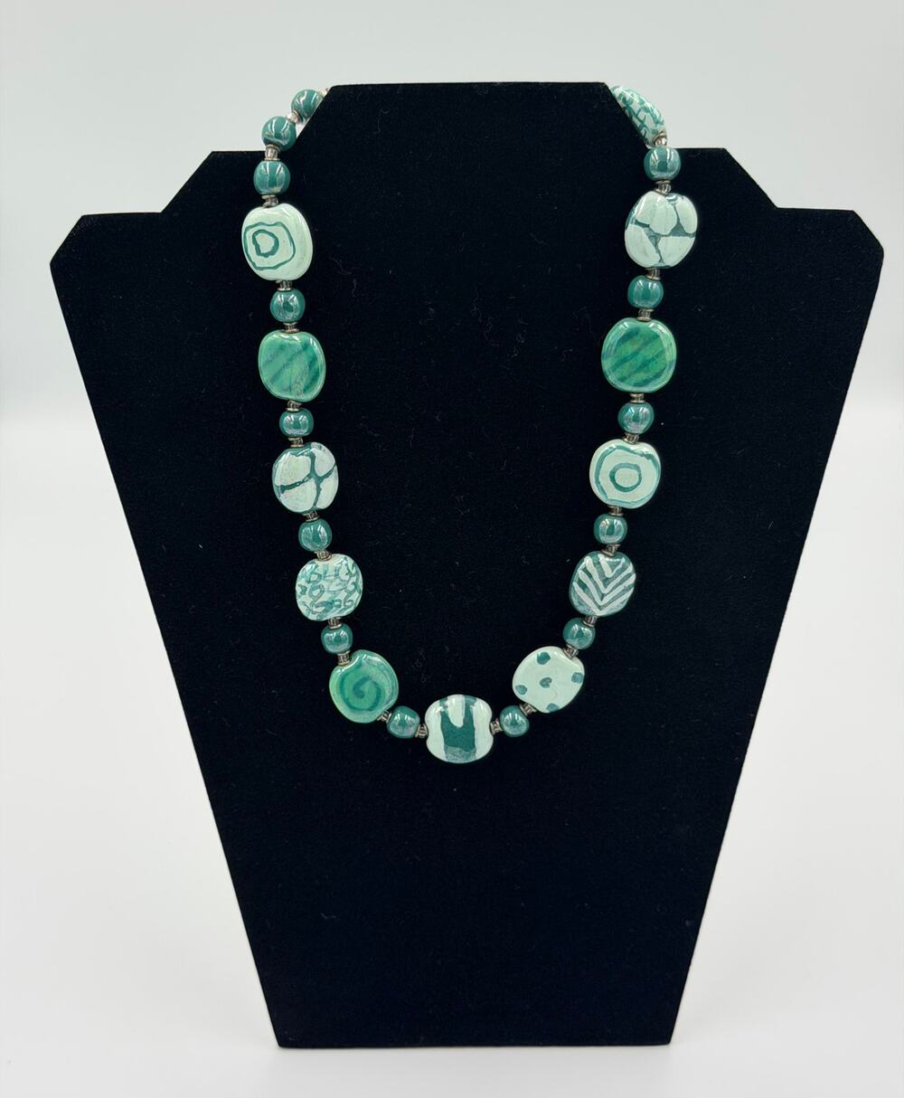 Kazuri Kenya Hand Crafted "Summer Day" Fair Trade Beaded Statement Necklace